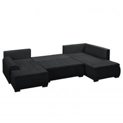 Fredriks Canapé panoramique Norley (convertible) - Tissu 23 Fredriks Canapé panoramique Norley (convertible) - Tissu -Canapés Soldes Magasin wohnlandschaft norley mit schlaffunktion webstoff longchair davorstehend links ottomane rechts dunkelgrau 5102472