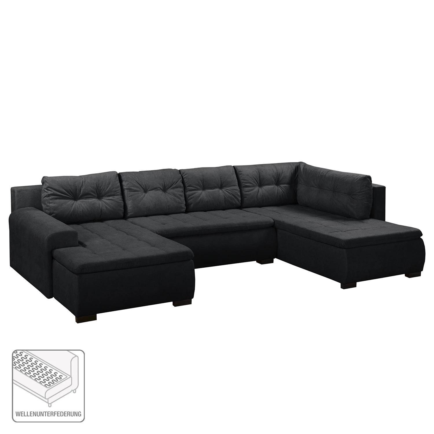 Fredriks Canapé panoramique Norley (convertible) - Tissu 2 Fredriks Canapé panoramique Norley (convertible) - Tissu – Image 2