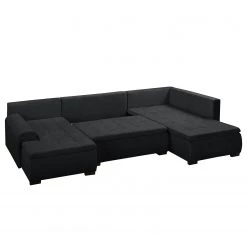 Fredriks Canapé panoramique Norley (convertible) - Tissu 22 Fredriks Canapé panoramique Norley (convertible) - Tissu -Canapés Soldes Magasin wohnlandschaft norley mit schlaffunktion webstoff longchair davorstehend links ottomane rechts dunkelgrau 5102480