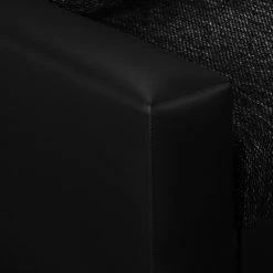 Fredriks Canapé panoramique Sibenik (convertible) - Imitation cuir / Tissu structuré - Anthracite - Méridienne courte à droite / longue à gauche (vue de face) -Canapés Soldes Magasin wohnlandschaft sibenik kunstleder strukturstoff anthrazit longchair davorstehend rechts ottomane links 4960200