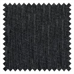 Fredriks Canapé panoramique Summer - Tissu Madu: Noir - Méridienne courte à droite / longue à gauche (vue de face) -Canapés Soldes Magasin wohnlandschaft summer stoff schwarz ottomane links 1343403