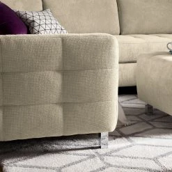 Fredriks Canapé panoramique Tanete - Beige clair - Méridienne courte à droite / longue à gauche (vue de face) - Fonction couchage 29 Fredriks Canapé panoramique Tanete - Beige clair - Méridienne courte à droite / longue à gauche (vue de face) - Fonction couchage -Canapés Soldes Magasin wohnlandschaft tanete strukturstoff longchair davorstehend rechts ottomane links mit schlaffunktion hellbeige 4997248