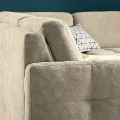 Fredriks Canapé panoramique Tanete - Beige clair - Méridienne courte à droite / longue à gauche (vue de face) - Fonction couchage 30 Fredriks Canapé panoramique Tanete - Beige clair - Méridienne courte à droite / longue à gauche (vue de face) - Fonction couchage -Canapés Soldes Magasin wohnlandschaft tanete strukturstoff longchair davorstehend rechts ottomane links mit schlaffunktion hellbeige 4997252