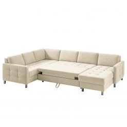 Fredriks Canapé panoramique Tanete - Beige clair - Méridienne courte à droite / longue à gauche (vue de face) - Fonction couchage 19 Fredriks Canapé panoramique Tanete - Beige clair - Méridienne courte à droite / longue à gauche (vue de face) - Fonction couchage -Canapés Soldes Magasin wohnlandschaft tanete strukturstoff longchair davorstehend rechts ottomane links mit schlaffunktion hellbeige 5145164