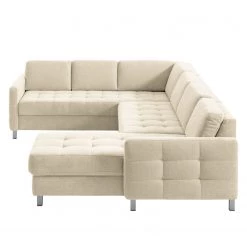 Fredriks Canapé panoramique Tanete - Beige clair - Méridienne courte à droite / longue à gauche (vue de face) - Fonction couchage 21 Fredriks Canapé panoramique Tanete - Beige clair - Méridienne courte à droite / longue à gauche (vue de face) - Fonction couchage -Canapés Soldes Magasin wohnlandschaft tanete strukturstoff longchair davorstehend rechts ottomane links mit schlaffunktion hellbeige 5145176