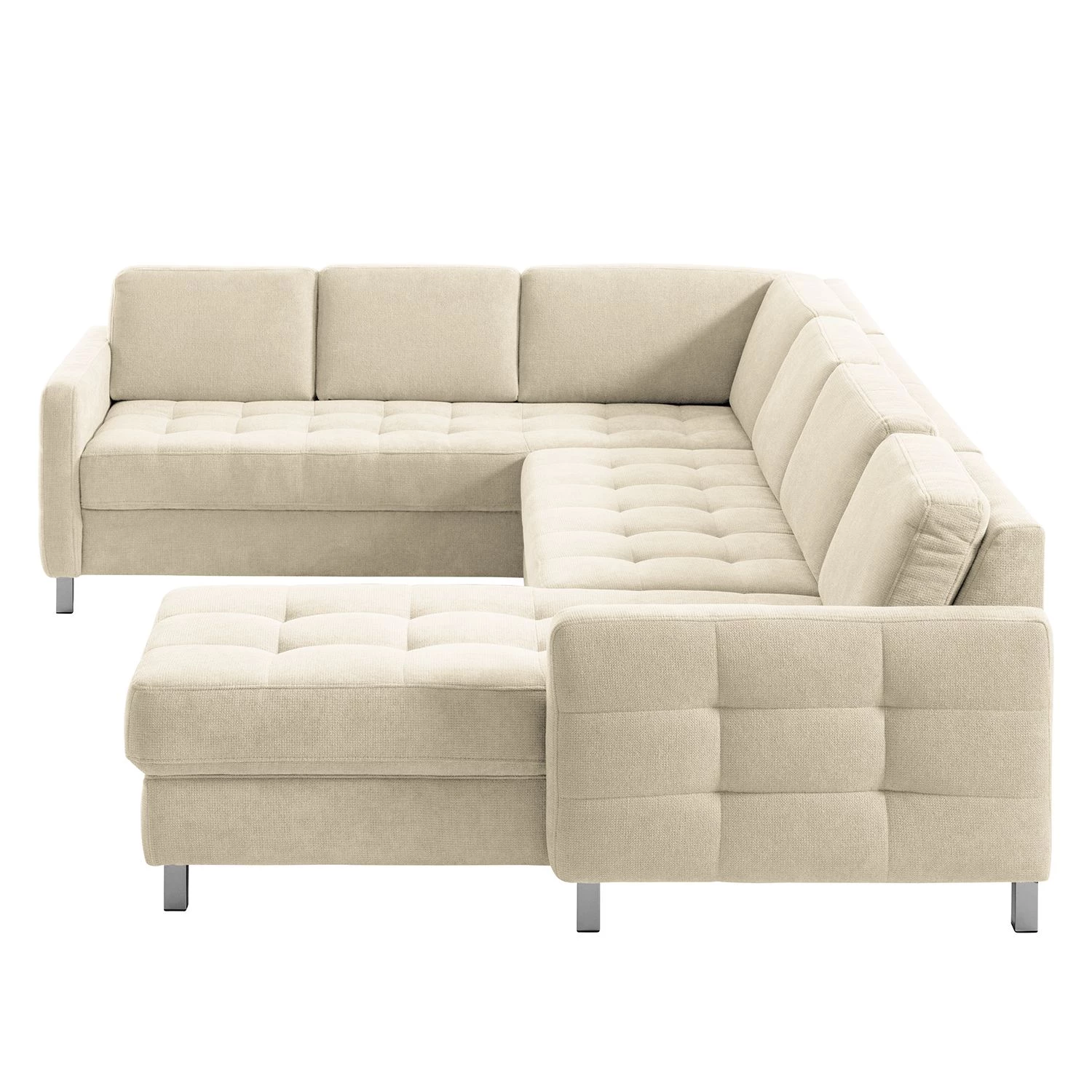 Fredriks Canapé panoramique Tanete - Beige clair - Méridienne courte à droite / longue à gauche (vue de face) - Fonction couchage 6 Fredriks Canapé panoramique Tanete - Beige clair - Méridienne courte à droite / longue à gauche (vue de face) - Fonction couchage – Image 6