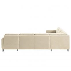 Fredriks Canapé panoramique Tanete - Beige clair - Méridienne courte à droite / longue à gauche (vue de face) - Fonction couchage 22 Fredriks Canapé panoramique Tanete - Beige clair - Méridienne courte à droite / longue à gauche (vue de face) - Fonction couchage -Canapés Soldes Magasin wohnlandschaft tanete strukturstoff longchair davorstehend rechts ottomane links mit schlaffunktion hellbeige 5145180