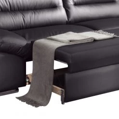 Cotta Canapé d'angle Doug - Angle à droite (vu de face) -Canapés Soldes Magasin wohnlandschaft william mit schlaffunktion echtleder schwarz bettfunktion davorstehend links 343095